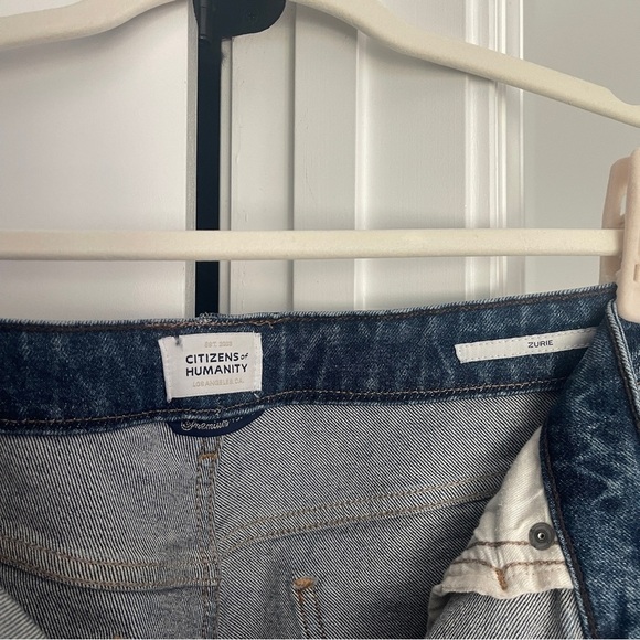 Citizens of Humanity High Rise Straight Leg Zurie Jeans Garnish Wash - Picture 3 of 7